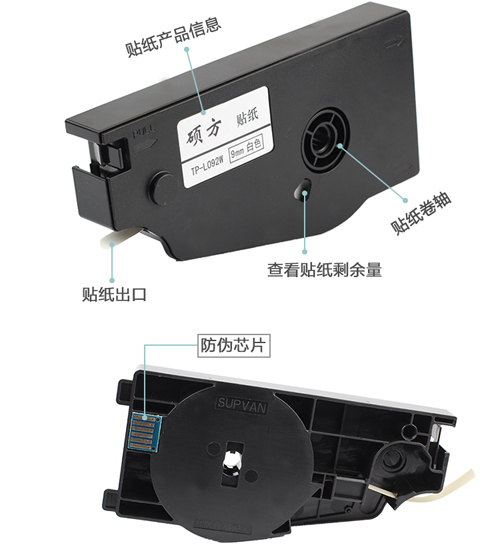 碩方線(xiàn)號機貼紙