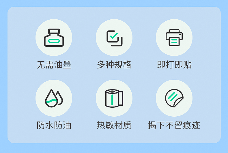 碩方彩色不干膠標簽紙